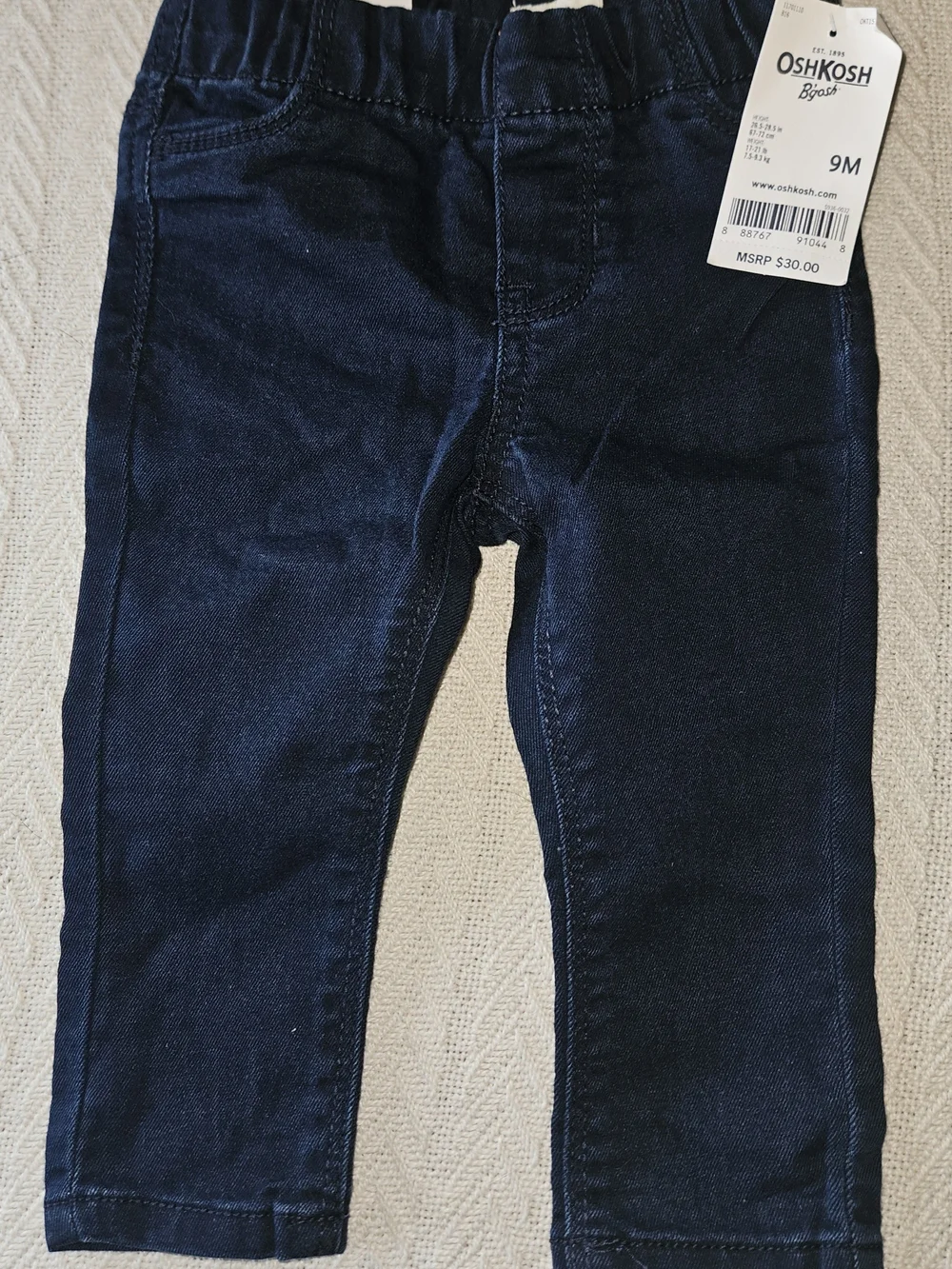 OshKosh B'gosh Dark Blue Stretch Jeans for Baby